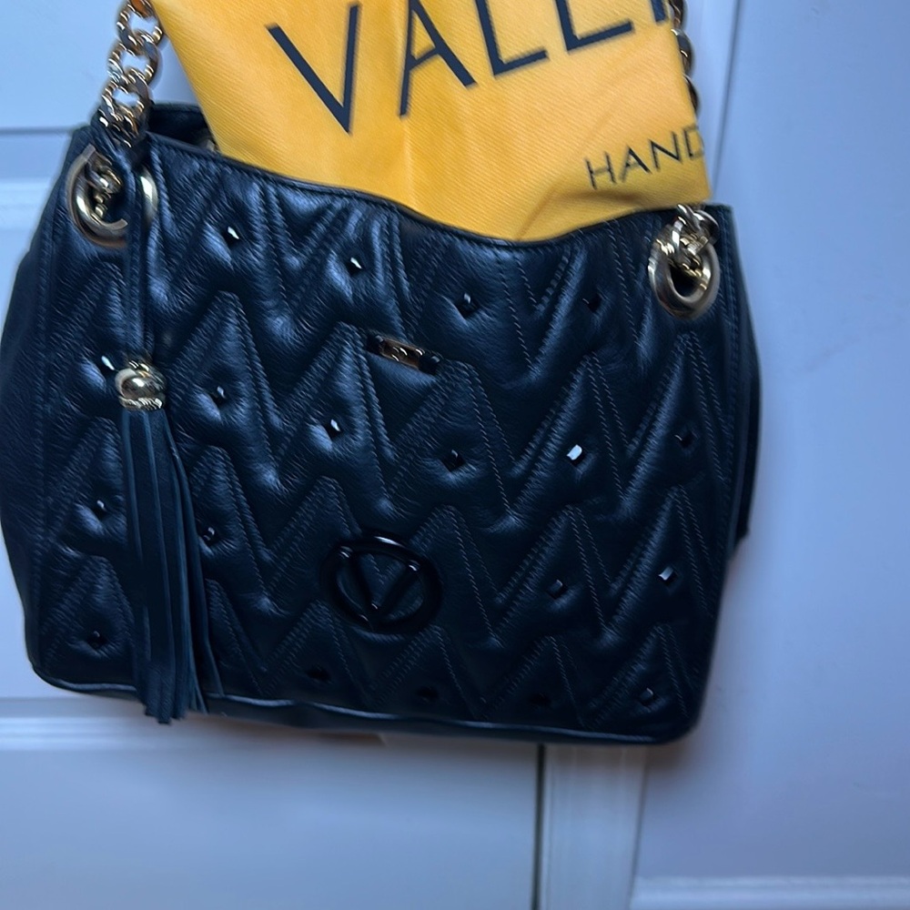 Valentino Black Quilted Handbag - Picture 2 of 11